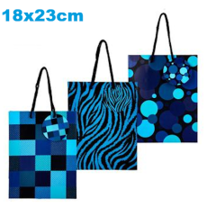 Patterned Paper Gift Bag 18x23cm
